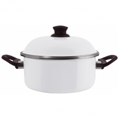 Ca�arola esmaltada branca N�26