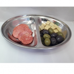 Bandeja inox 2 divsi�es