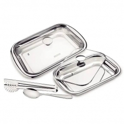 Jogo p/assar e servir inox