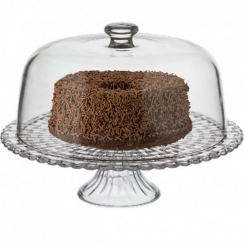 Prato p/ bolo c/tampa