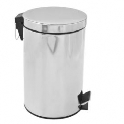 Lixeira inox 4,5L.