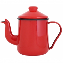 Bule esmaltado vermelho 1L.
