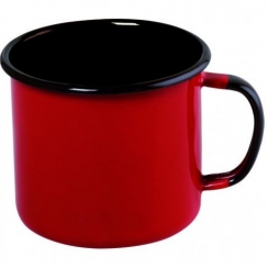 Caneca esmaltada vermelha N�10