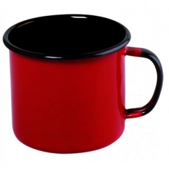 Caneca esmaltada vermelha N�12