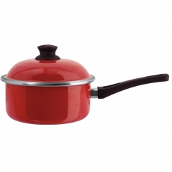 Panela esmaltada vermelha N�18