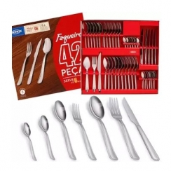 Faqueiro inox 42p�.