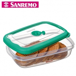 Pote retangular 2,4L.