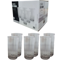 Conj. 6 copos de vidro