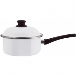 Panela esmaltada branca N�16