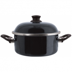 Ca�arola esmaltada preta N�20