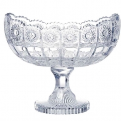 Centro de mesa c/ p� cristal