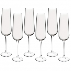 Jogo 6 ta�as p/champagne cristal