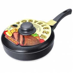 Frigideira antiaderente c/tampa 24cm