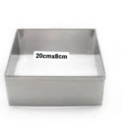 Aro cortador quadrado inox