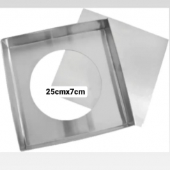 Forma quadrada fundo falso