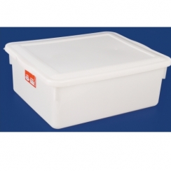 Caixa pl�stica c/tampa 16,5L.