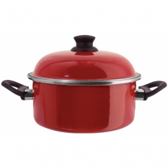 Ca�arola esmaltada vermelha N�20