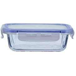 Pote de vidro c/tampa 1L.