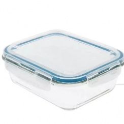 Pote de vidro c/tampa 600ml.