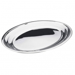 Travessa inox oval rasa 20cm