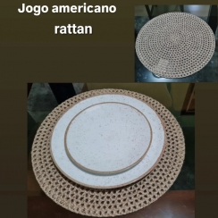 Jogo americano rattan