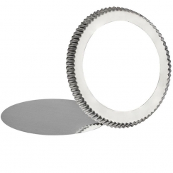 Forma p/torta crespa fundo falso N�30