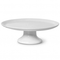 Prato p/bolo branco c/p� 40cm