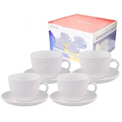 Jogo x�caras de ch� 4p�.