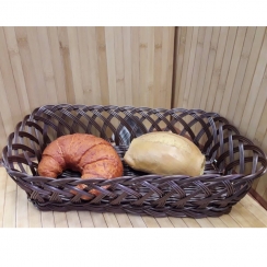 Cesta retangular rattan sintetico