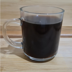 Caneca de vidro 175ml.