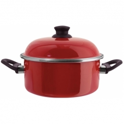 Ca�arola esmaltada vermelha N�24