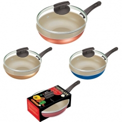 Frigideira Wok com tampa