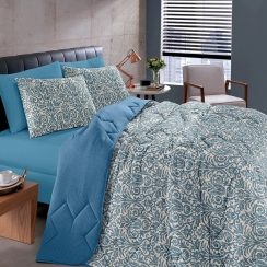 Edredom casal malha 1,80mx2,20m