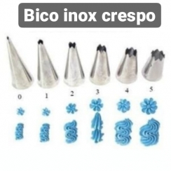 Bico p/confeitar crespo inox