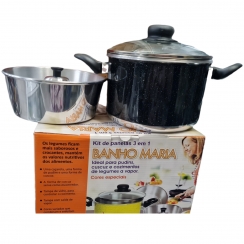 Kit banho maria 3 3m 1