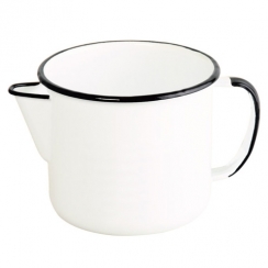 Caneca esmaltada branca c/bico