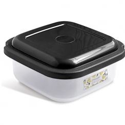 Pote quadrado pl�stico