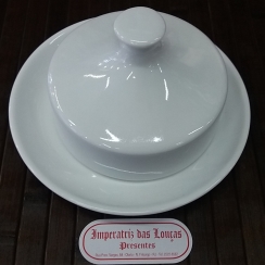 Manteigueira de porcelana
