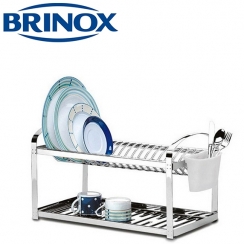 Escorredor a�o inox 20 pratos