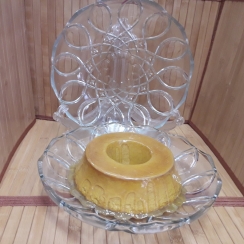 Prato p/bolo de vidro