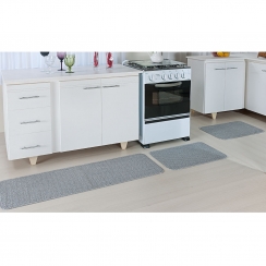 Jogo de tapetes p/cozinha 3p�.