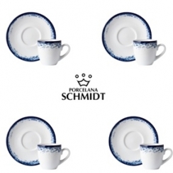 Jogo p/caf� 6p�. porcelana