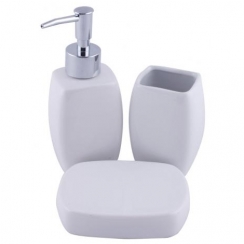 Kit p/ banheiro 3p�. branco