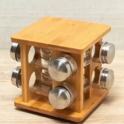 Porta condimento girat�rio bambu