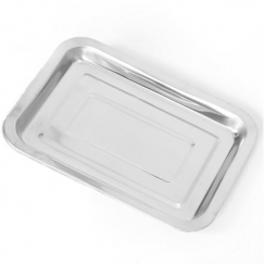 Bandeja retangular inox 