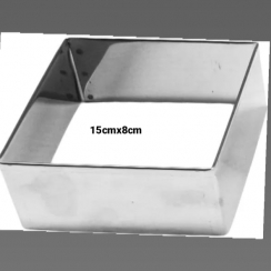 Aro cortador quadrado inox