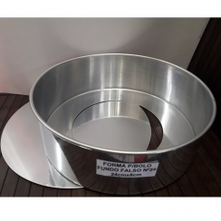 Forma p/bolo redonda fundo falso N�24
