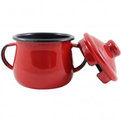 A�ucareiro esmaltado vermelho