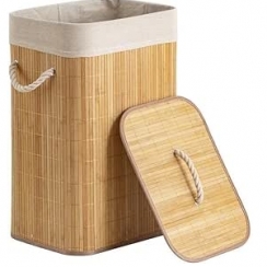 Cesto de bambu c/tampa