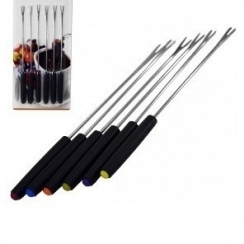 Garfos p/fondue 6p�.